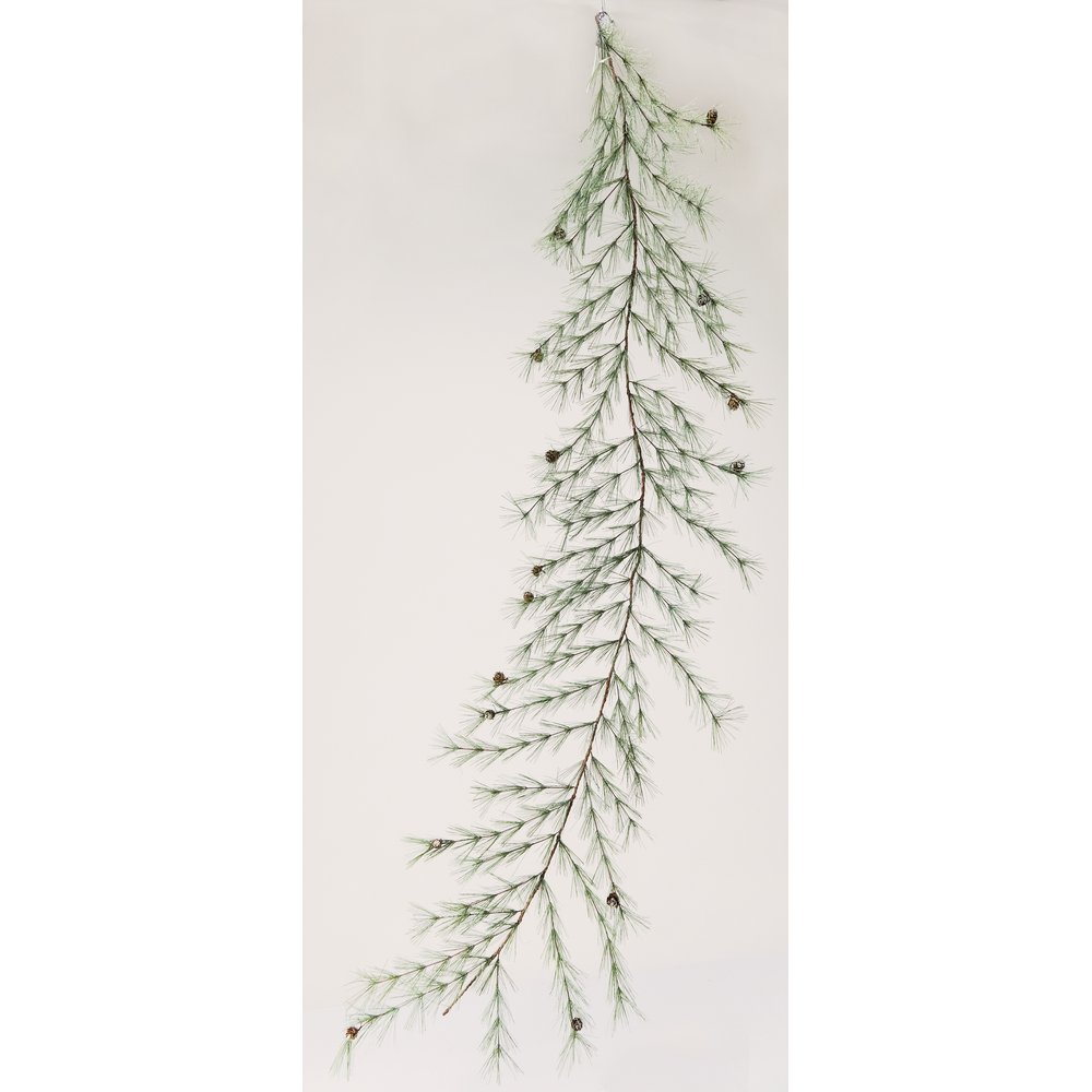 Winter Girlande Pinus Helsinki mit Eis grün geeist, 180 cm