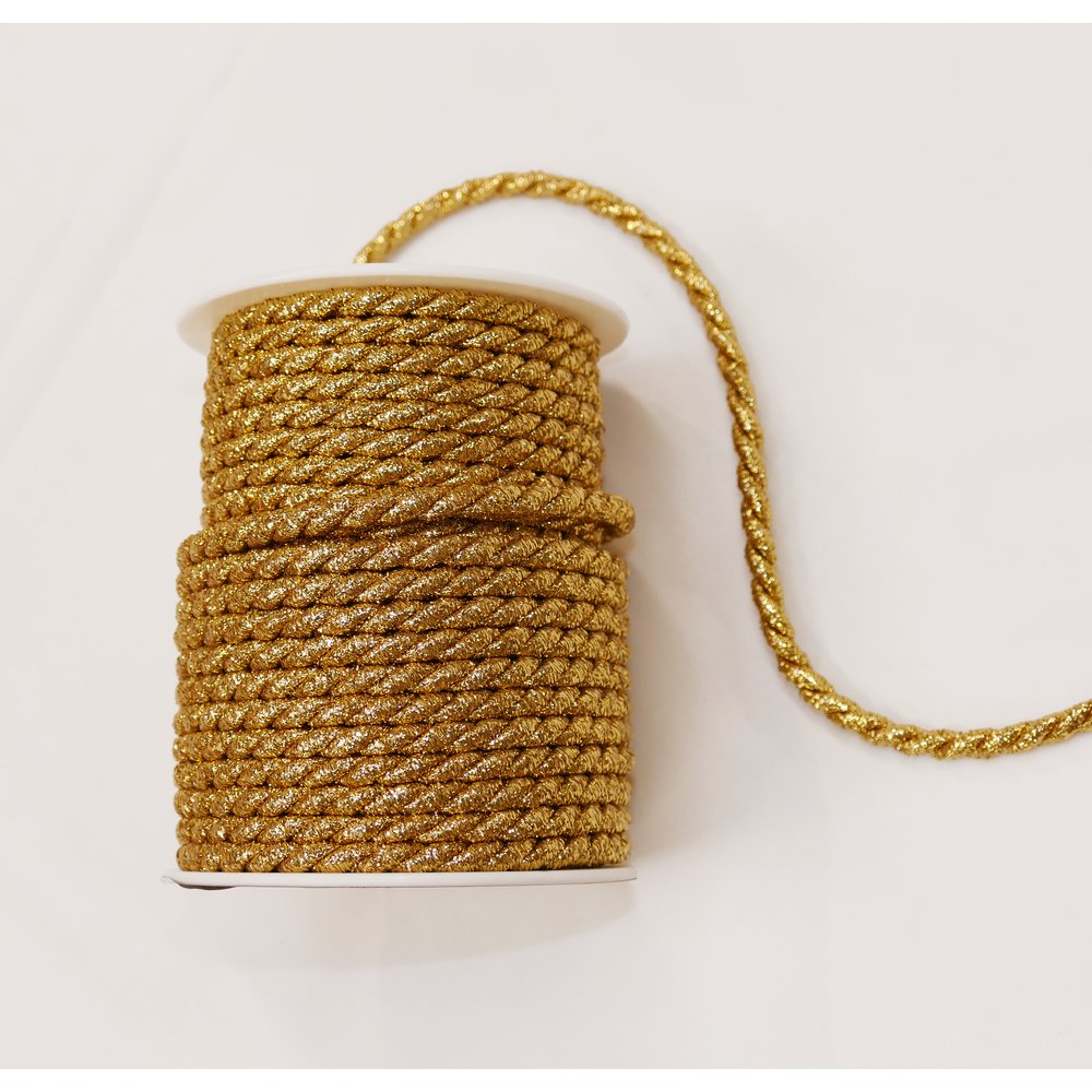 Kordel Lurex gold-glanz, Ø 6 mm x 25 m