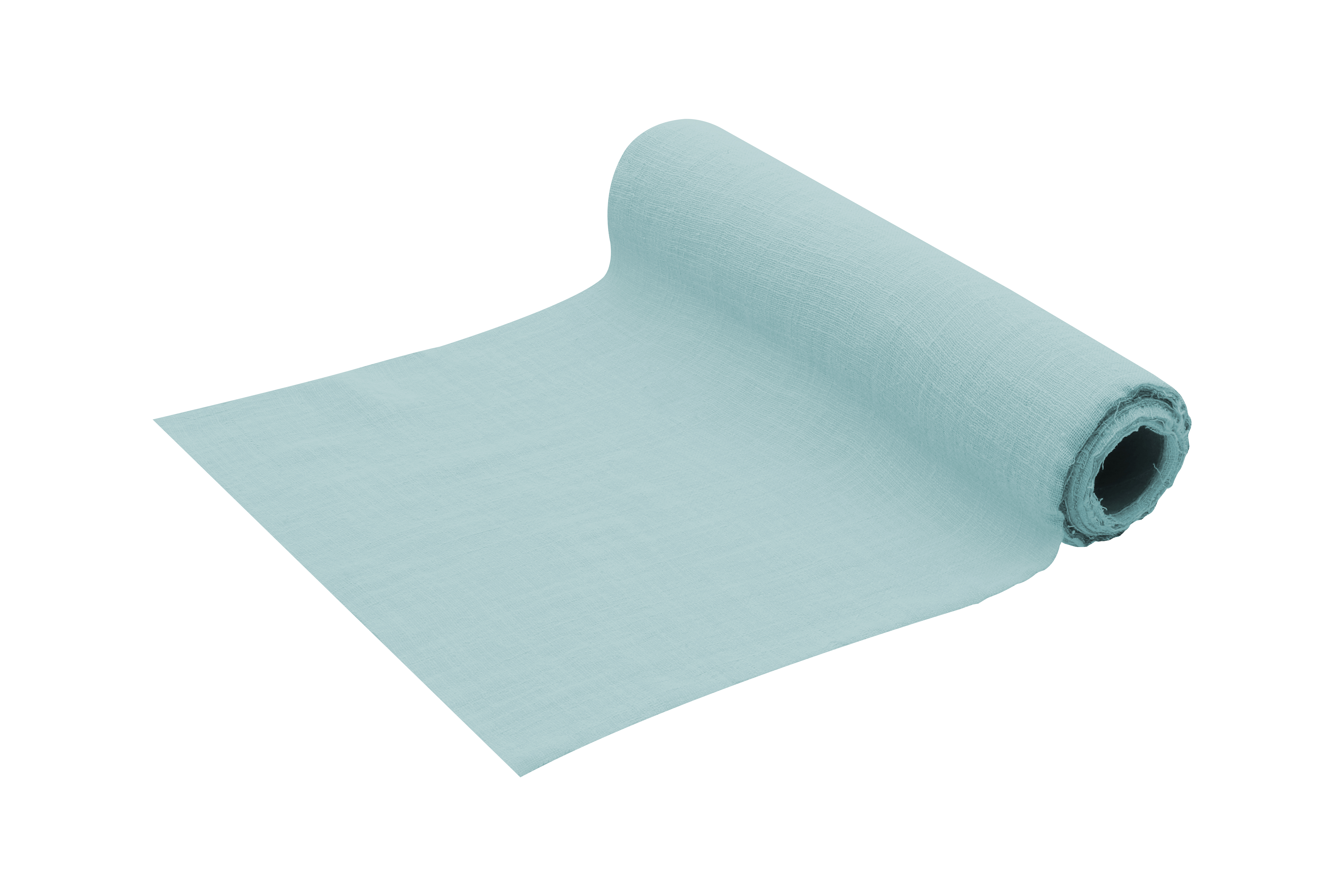 Tischband Cotton washed hellblau,30cm x 5m