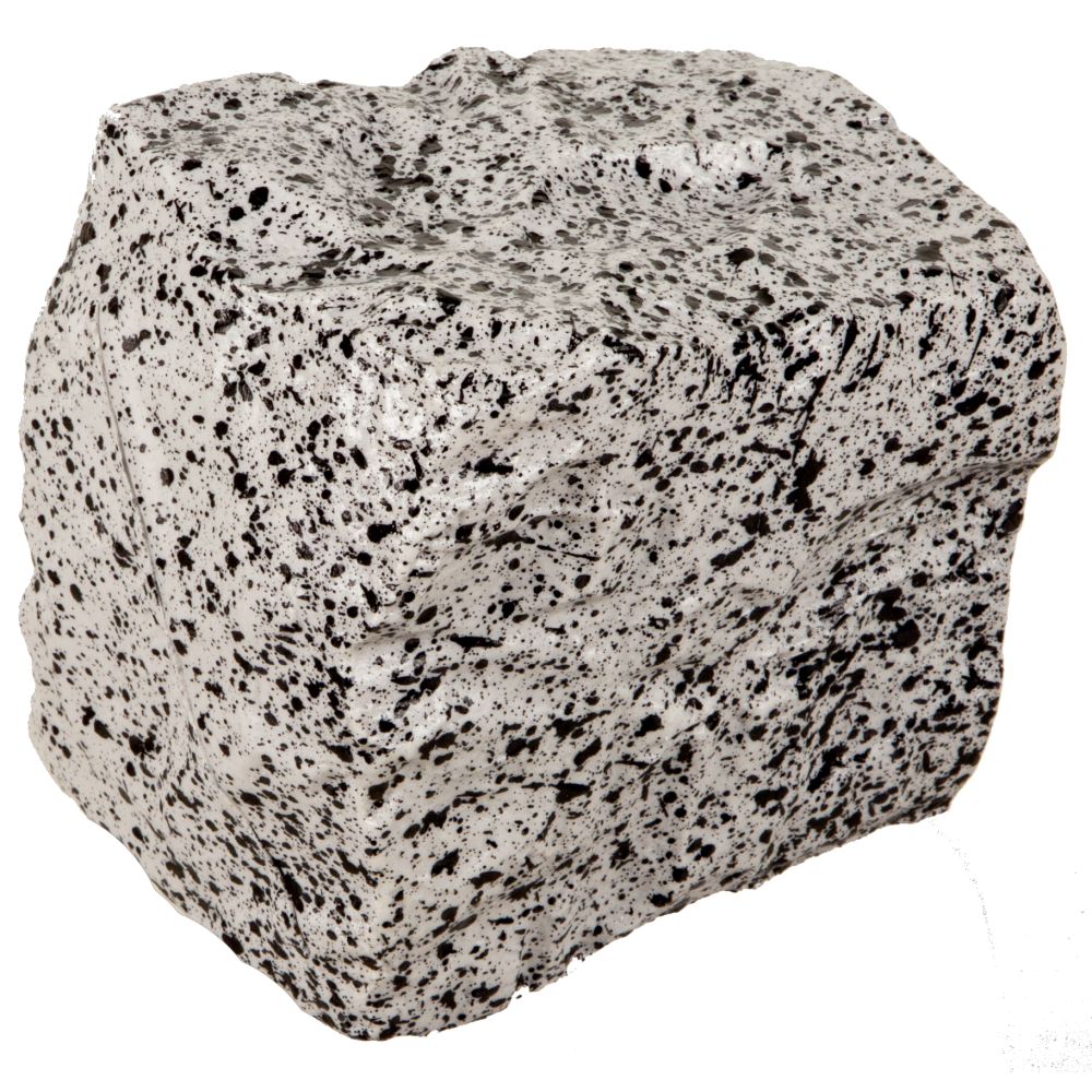 Stein aus Kunststoff Atrappe Pflasterstein grau/schwarz