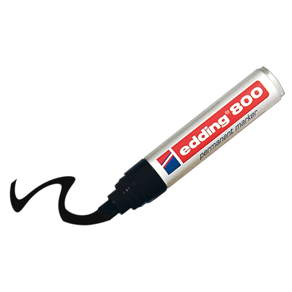 Edding 800 Permanentmarker schwarz, 4-12 mm Keilspitze
