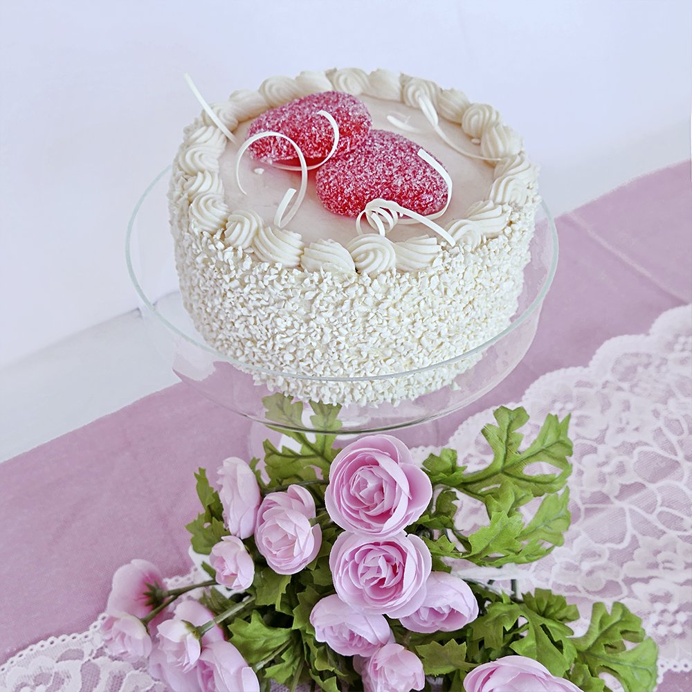 Cremekuchen mit Herz, Ø 15 cm