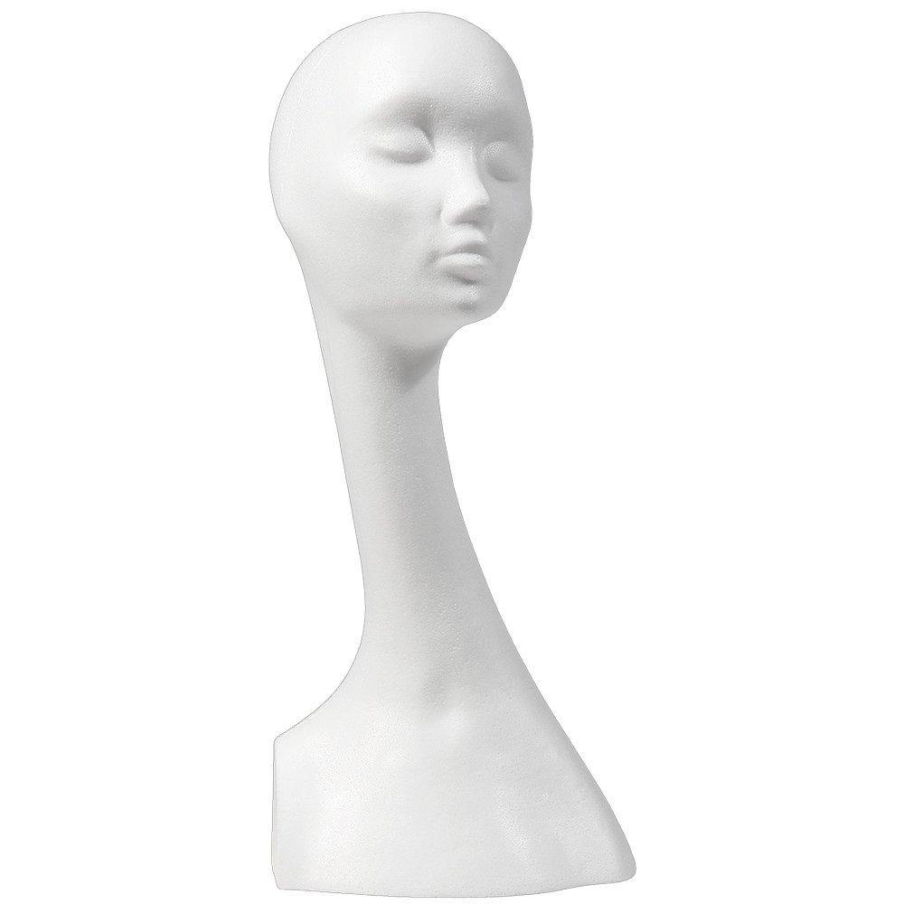 Langhalskopf Dana weiß, H 53 cm