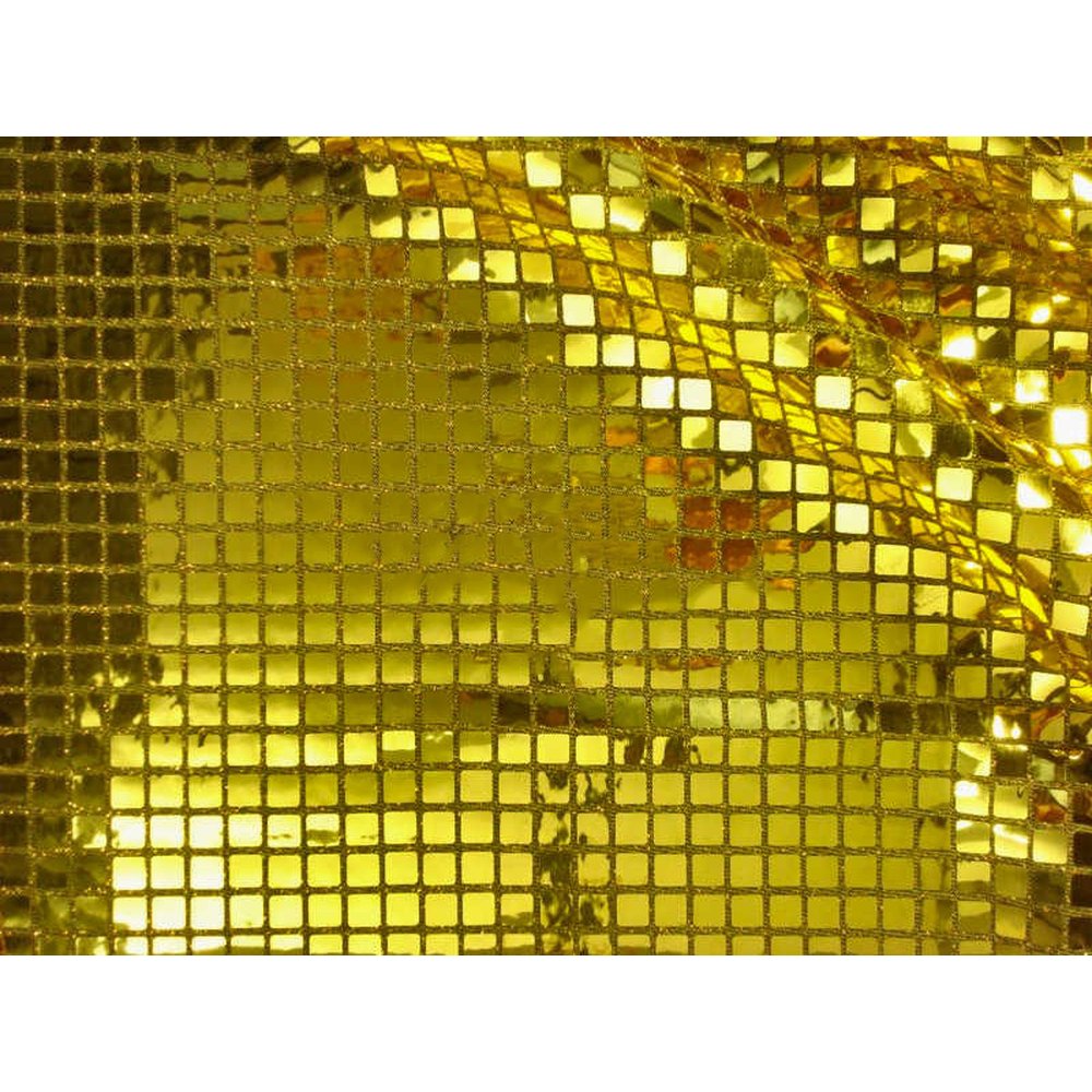 Stoff Pailletten gold, 112 cm breit