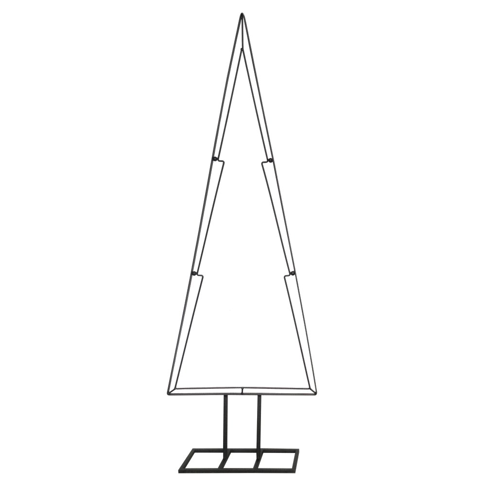 Metallaufsteller Tanne schwarz, 90 cm