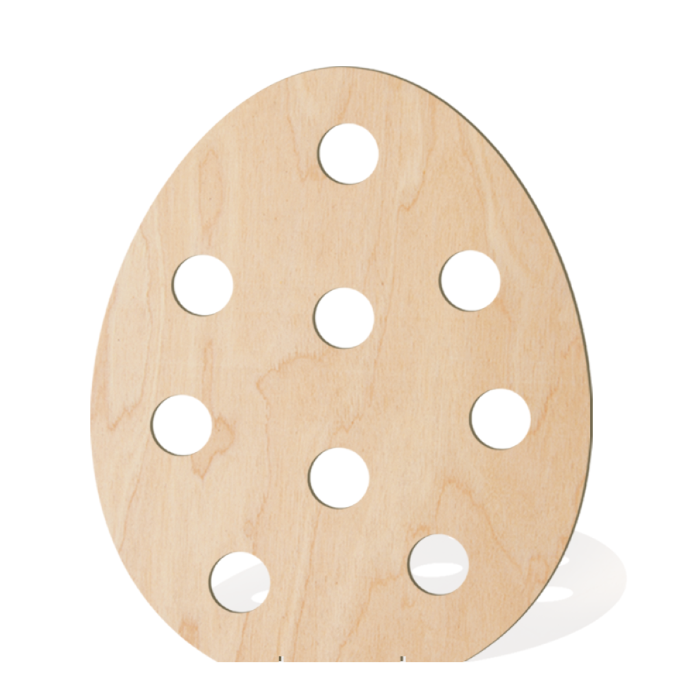 Display 2D Ei mit Punkten, 42 x 50 cm