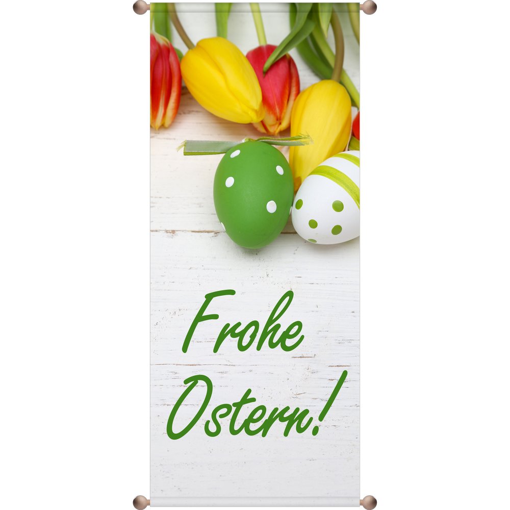 Banner Frohe Ostern, 75 x 180 cm