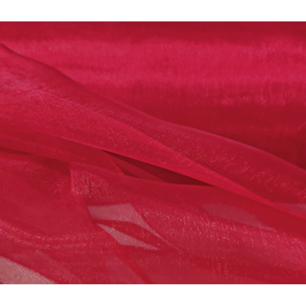 Organza Stoff karminrot, 145 cm breit