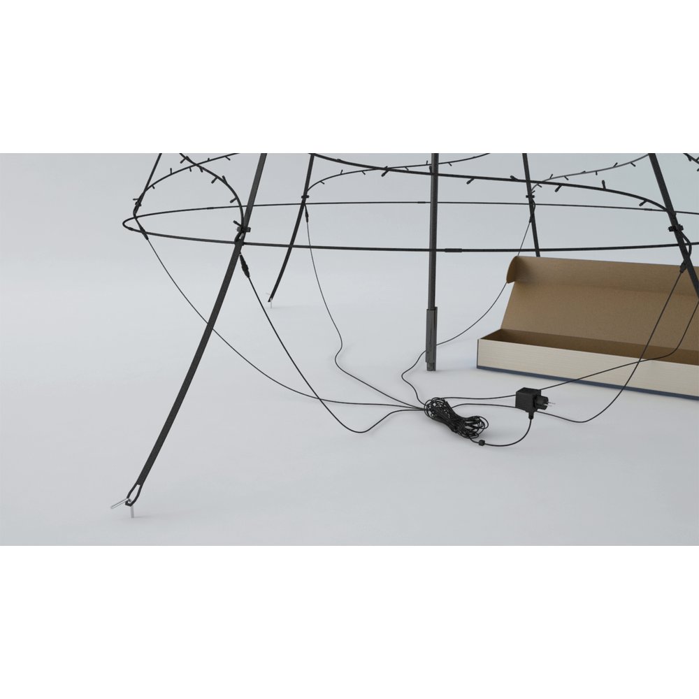 LED-Weihnachtsbaum 360 LEDs warm-weiß,H 300 cm, D 160 cm