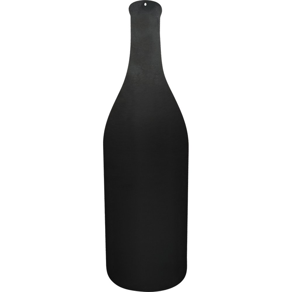 Tafel Weinflasche schwarz zum beschriften XL