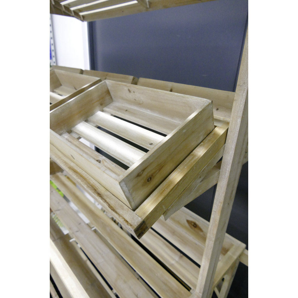 Marktwagen Classic Holzkisten natur washed