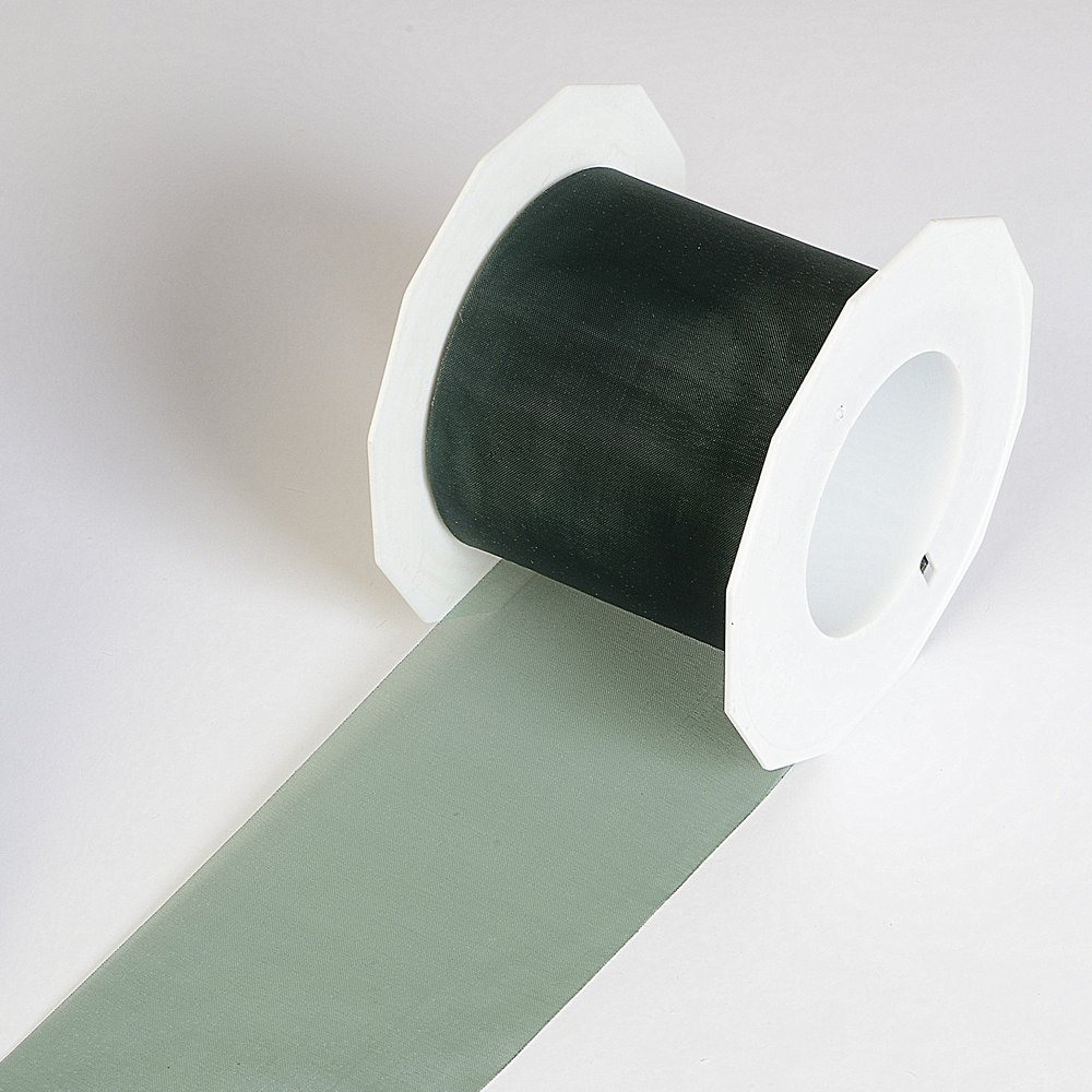Chiffonband deluxe dunkelgrün, 72 mm x 25 m