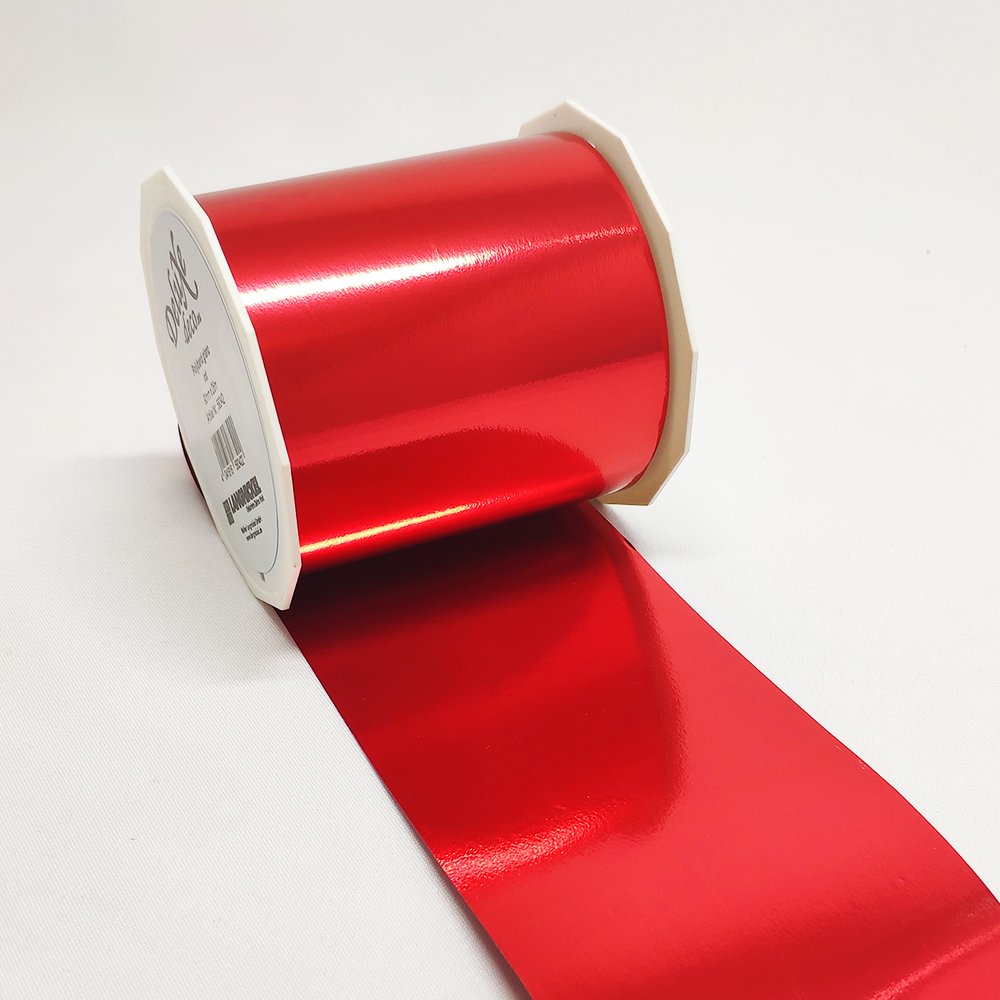 Polyband glanz-rot, 9 cm x 25 m