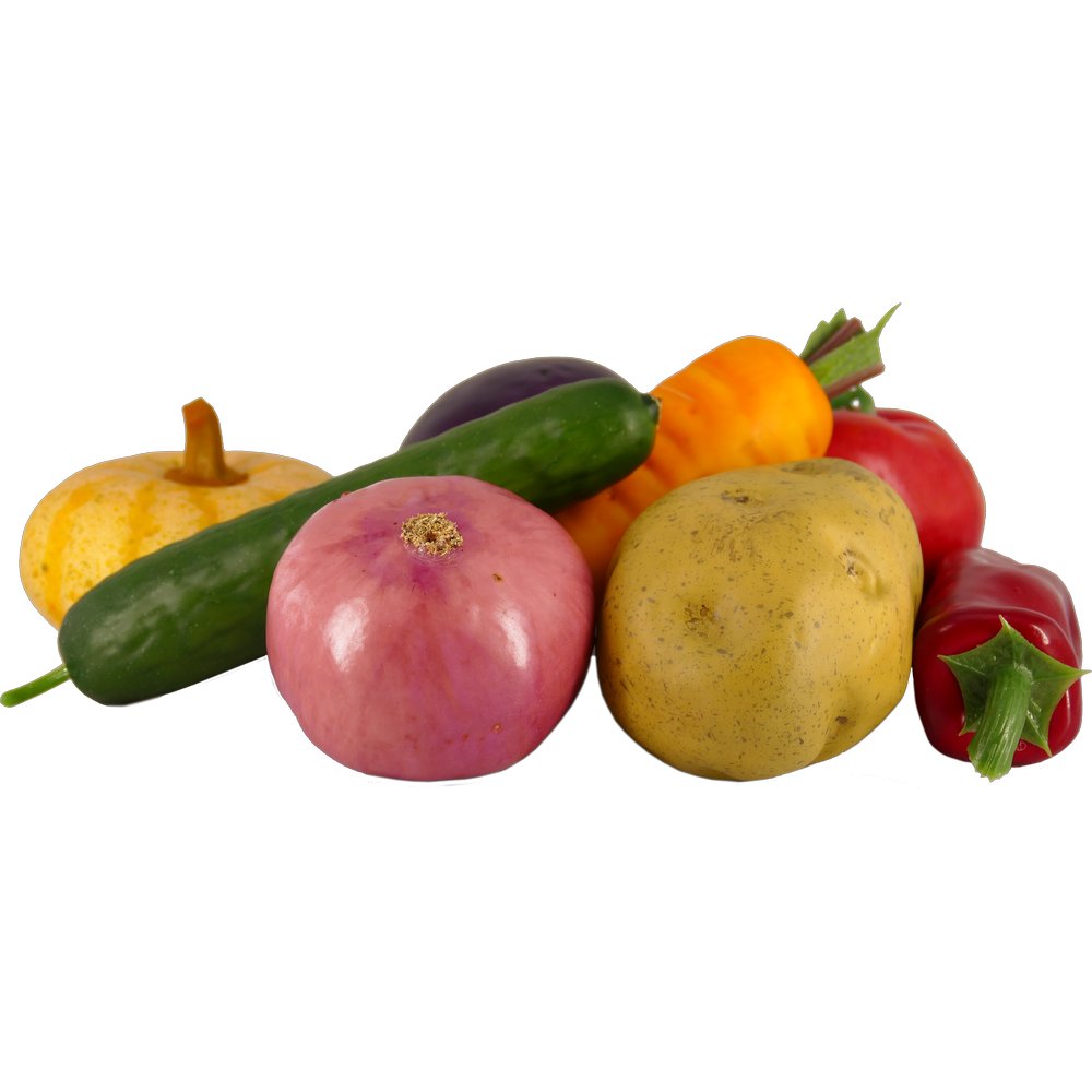 Gemüsebeutel 8-teilig bunt gemischt, 9-17 cm