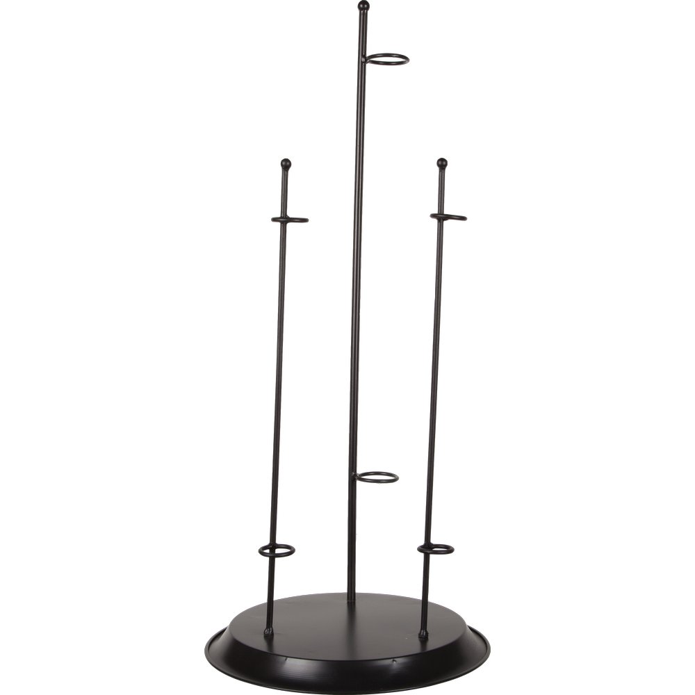 Metallständer Flower mit 3 Setzplätzen für Blumen schwarz, Ø 30 x 74 cm