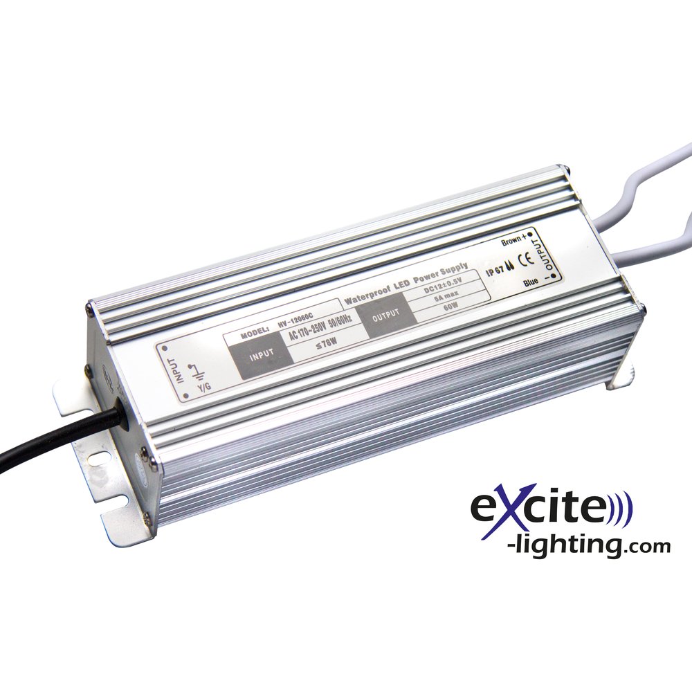 ExConnect12V 60W Netzteil IP67 schwarz,17,5x7x5,5cm