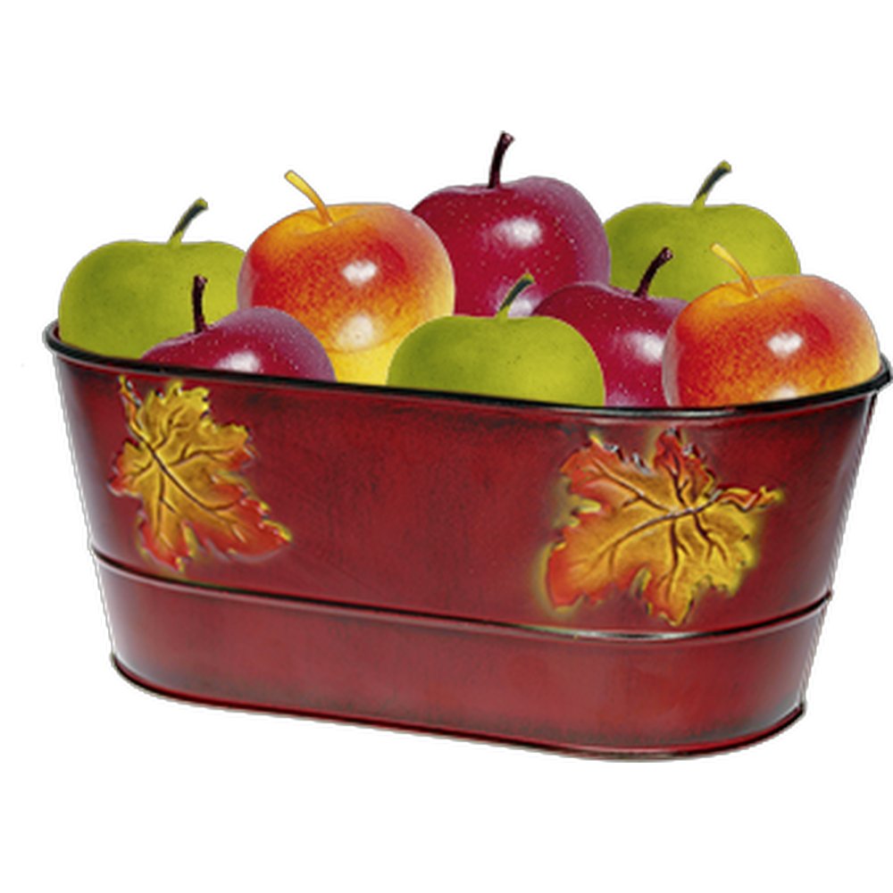 Gemischte Äpfel 9er-Pack grün, gelb und rot, Ø 7,5 cm