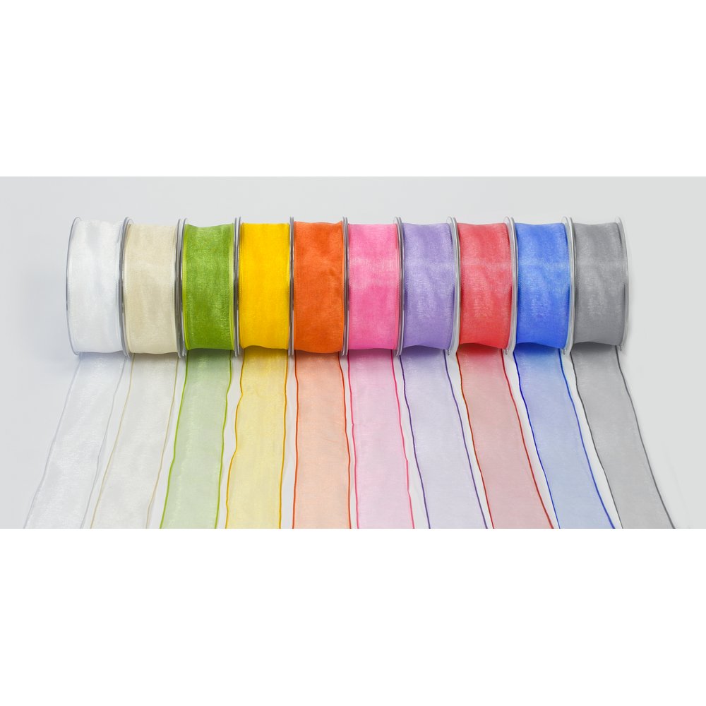 Band Chiffon rot, 40 mm x 20 m