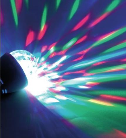 LED Strahleneffekt Birne RGB ,H 17cm, Ø 8 cm