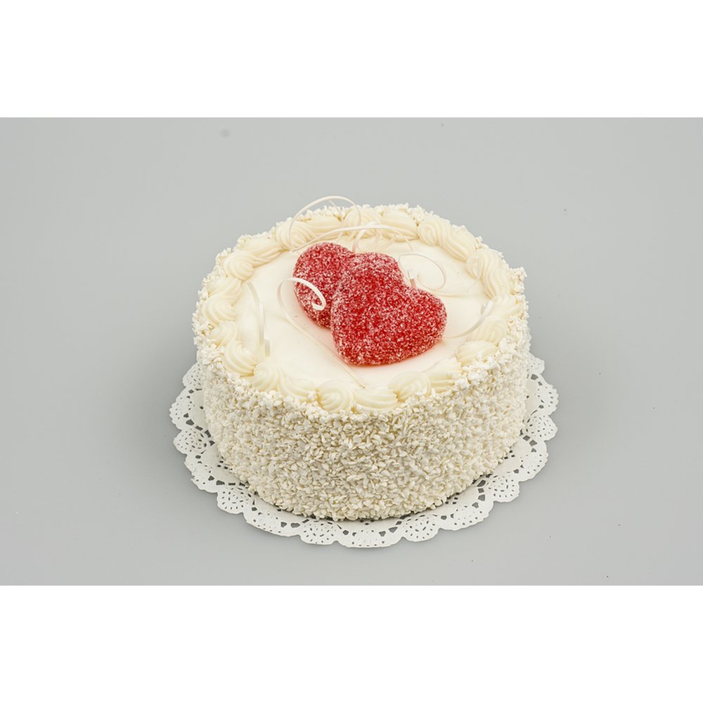 Cremekuchen mit Herz, Ø 15 cm