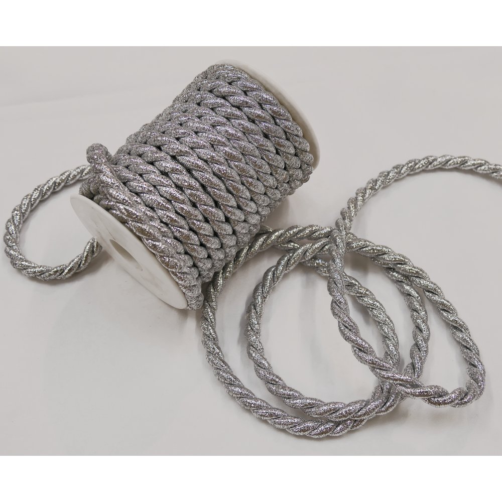 Kordel Ø 10 mm 10 m silber-glanz