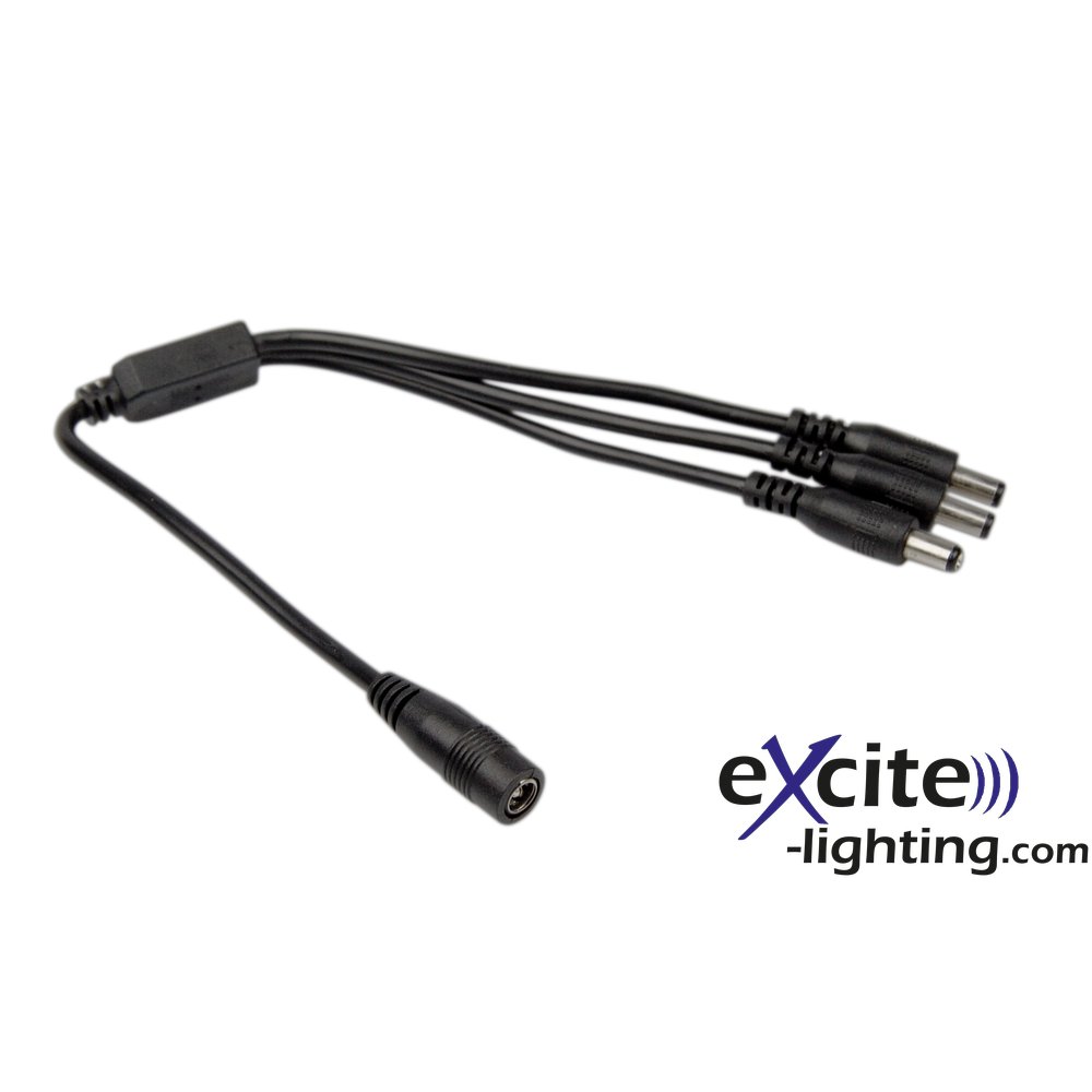 ExConnect12 3-fach Verteiler schwarz,30cm