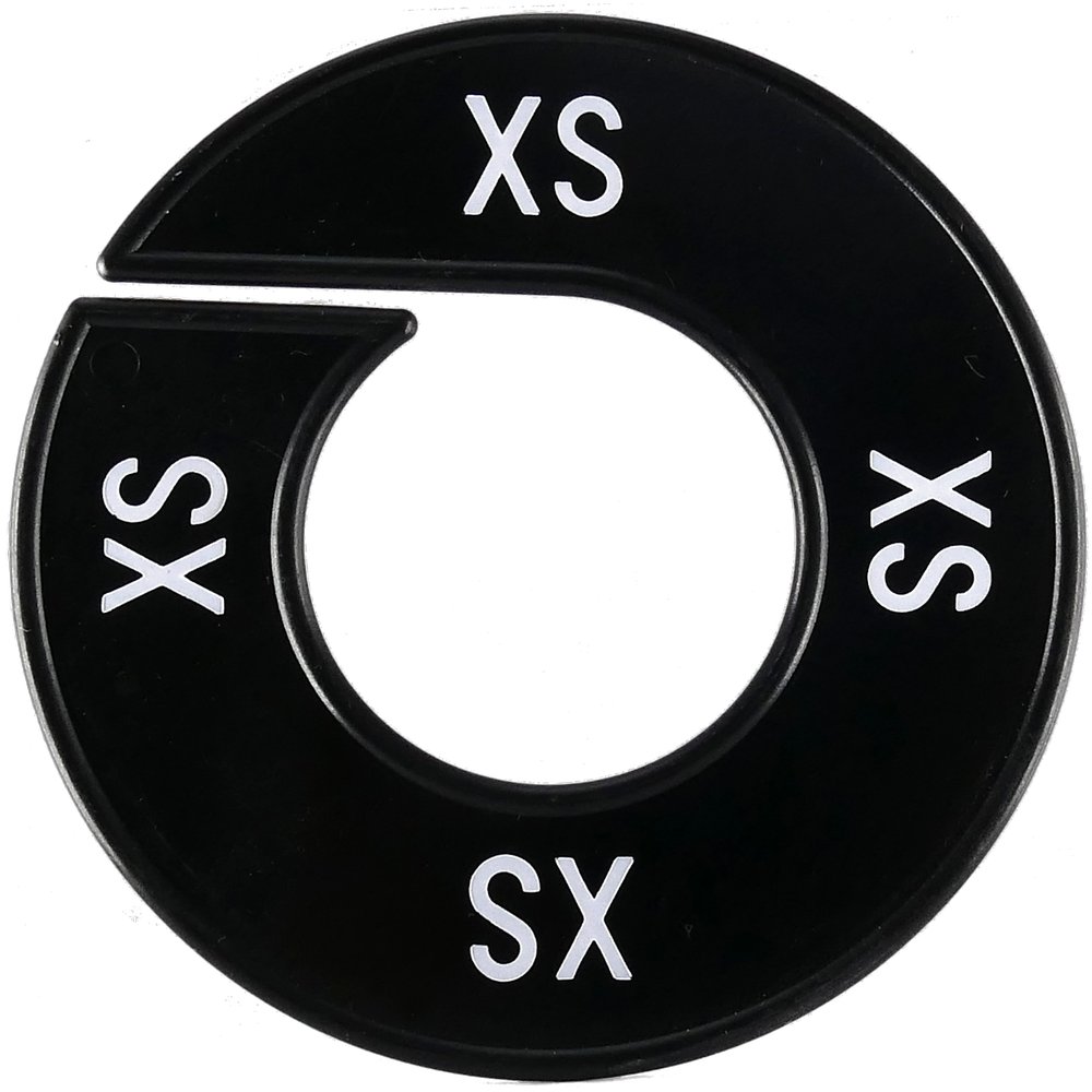 Größenscheibe 1 Stück schwarz XS