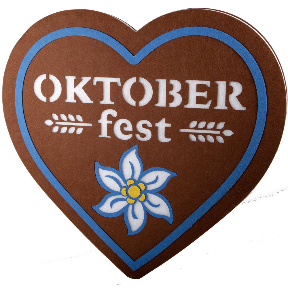 Bayern Bierfest Herz mit Spruch