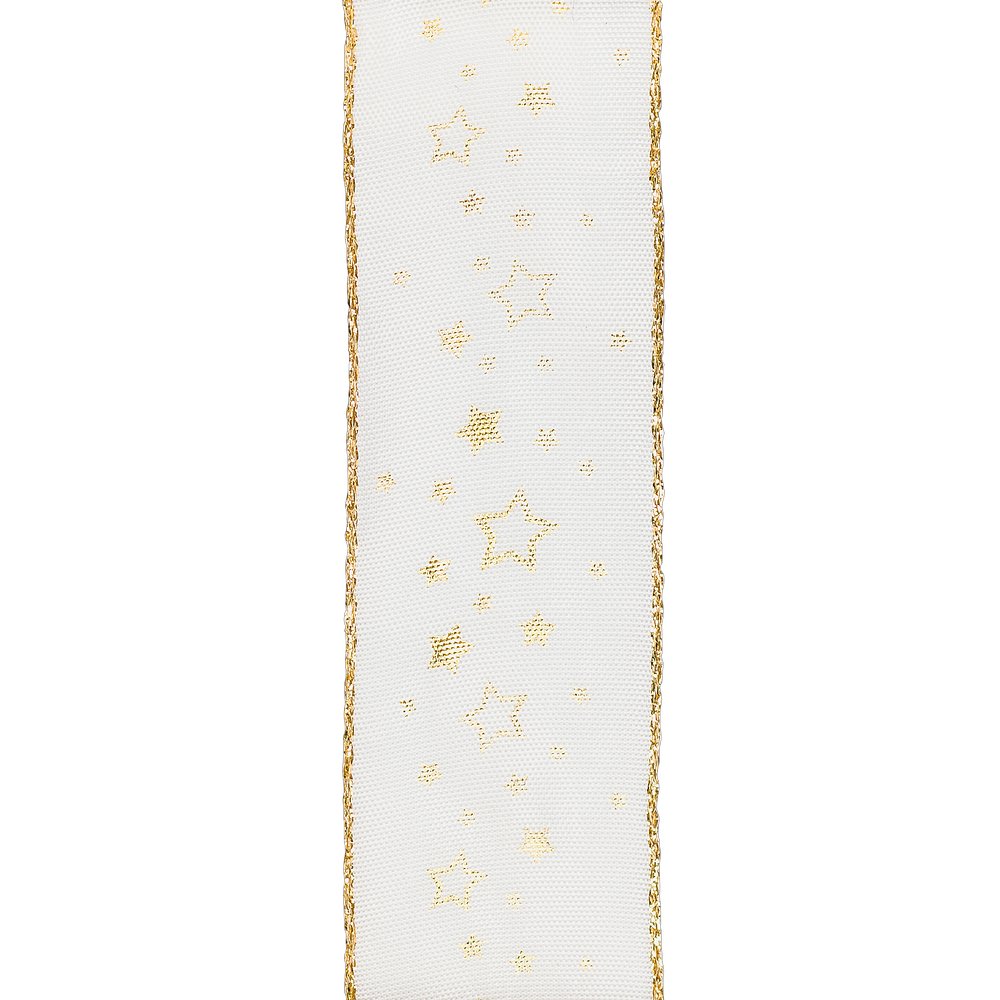 Band Lichtermeer creme-gold, 40 mm x 20 m