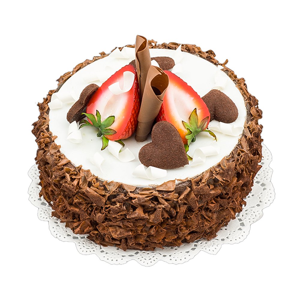 Schokofrüchte Kuchen mit Erdbeeren, Ø 15 cm