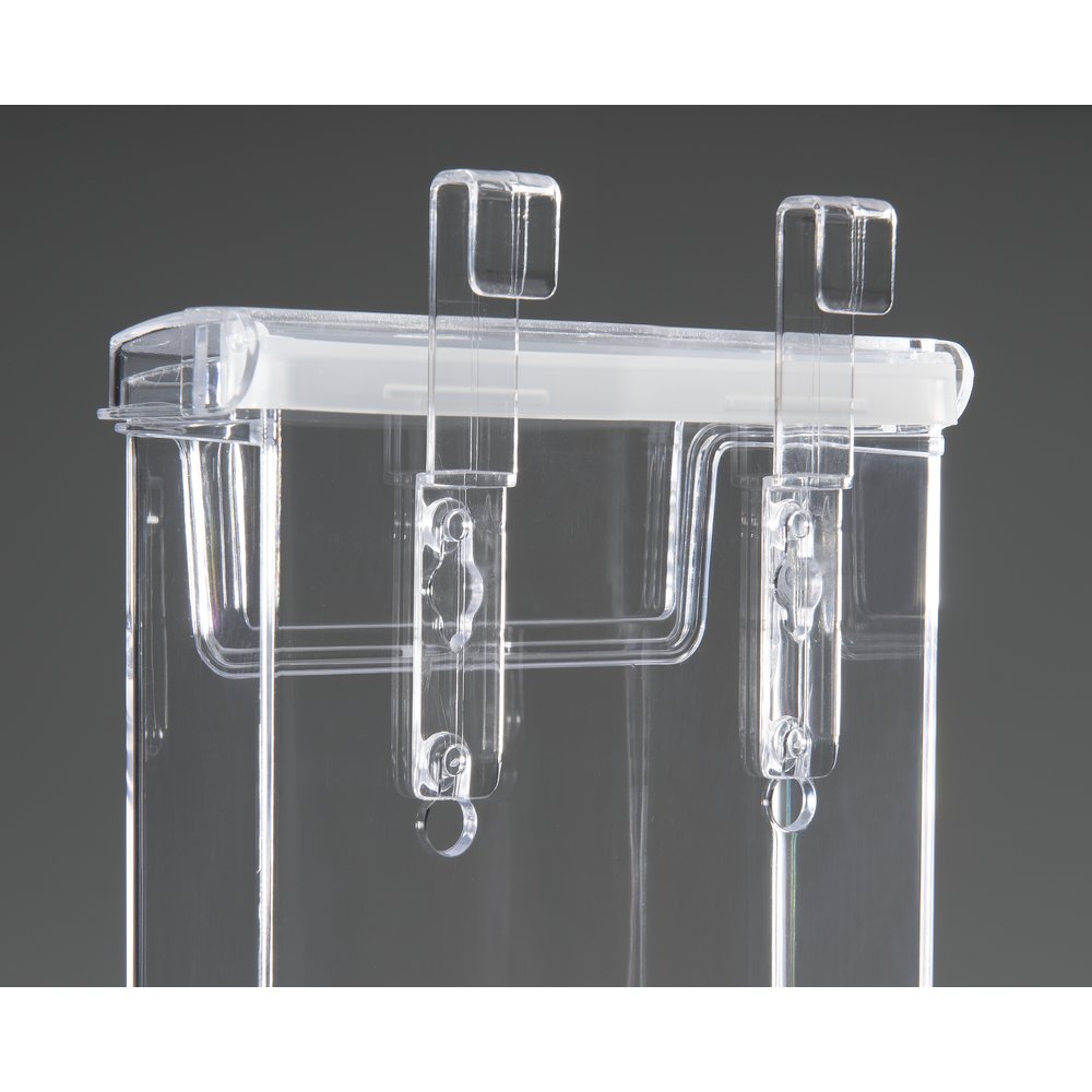 Aufhängung Prospekthalter transparent