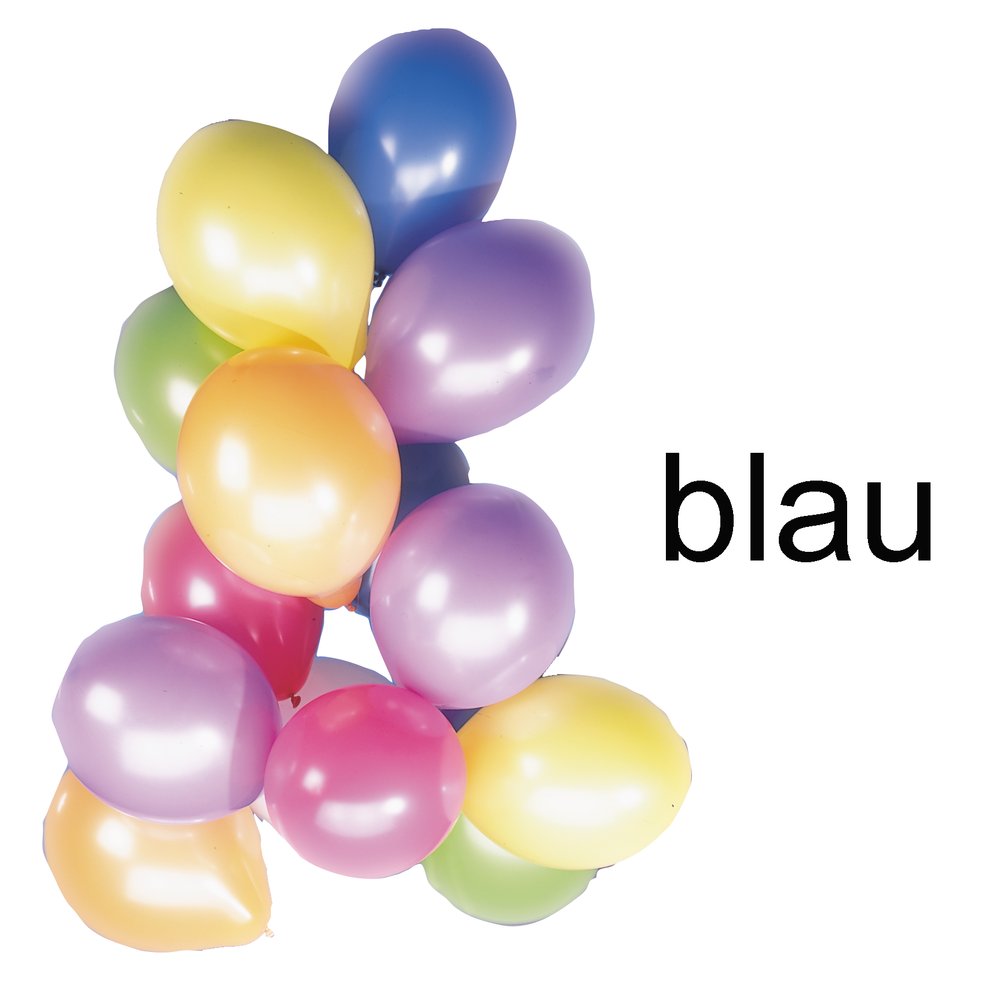 Luftballons 100 Stück blau 90-100 cm Umfang