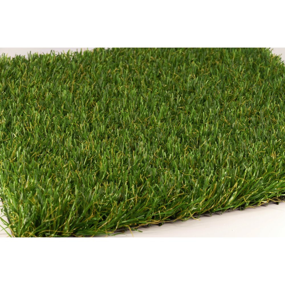 Grasmatte de Luxe Kunstrasen schwer entflammbar, 30 x 30 cm, 3 cm hoch