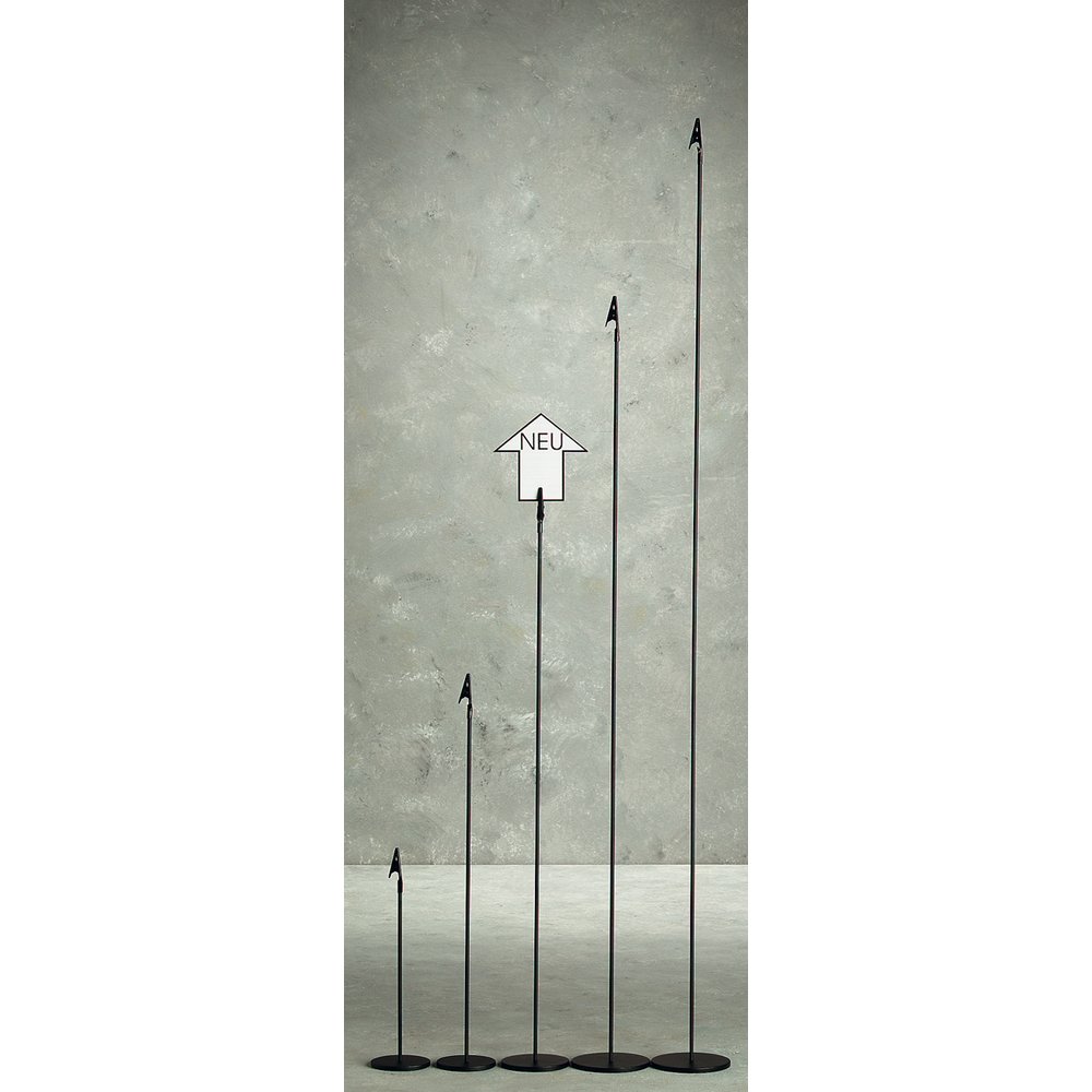 Preishalter Rundfuß schwarz, 20 cm