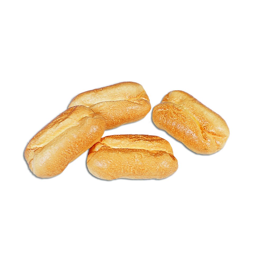 Brötchen länglich Kunststoff, 10 x 6 cm