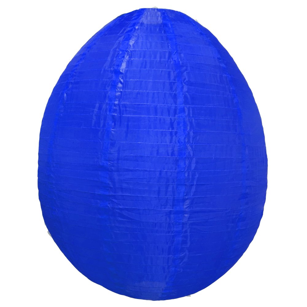 Ei-Lampion Nylon XL blau, Ø 80 x H 100 cm