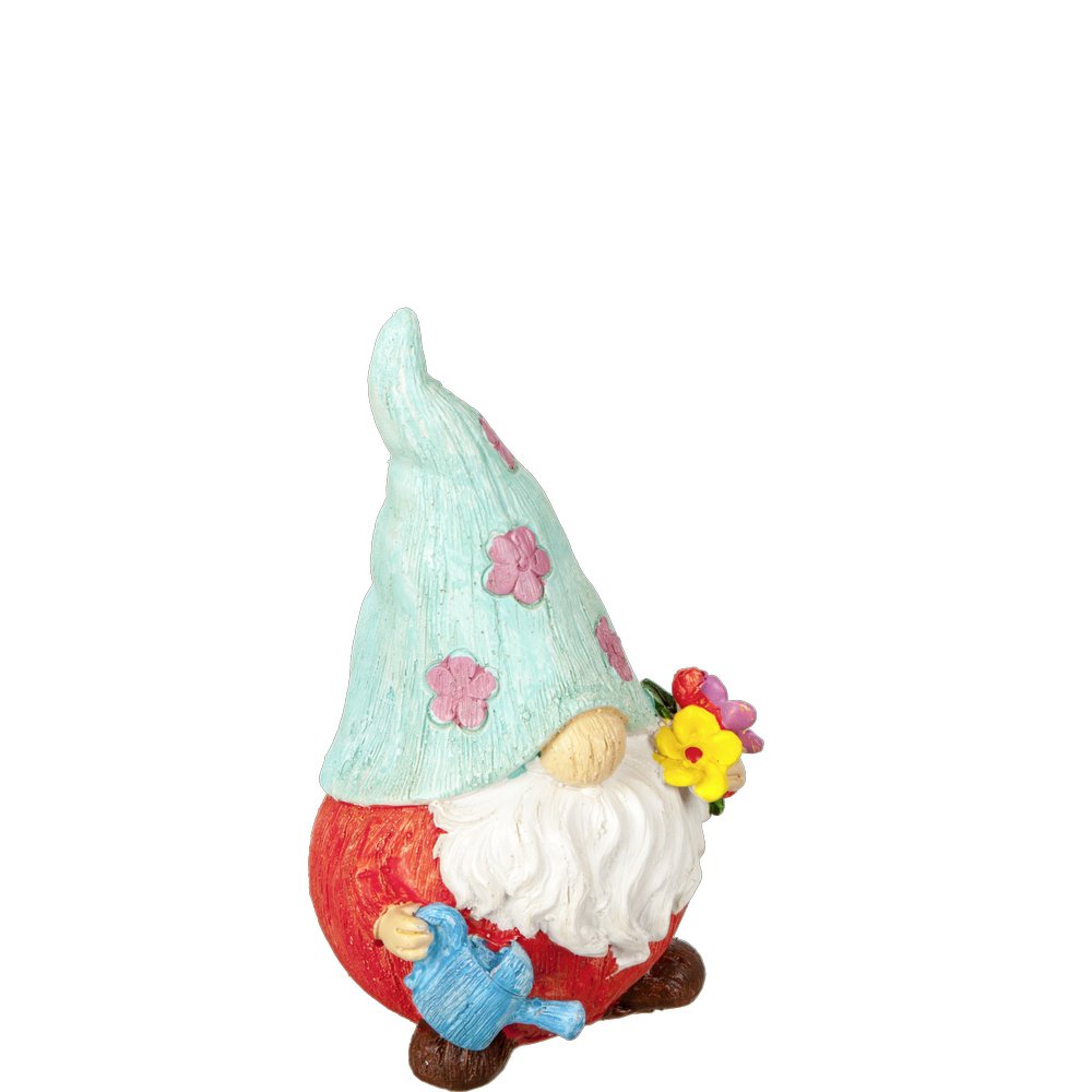 Gartenzwerg Gnom rot-bunt 21 cm