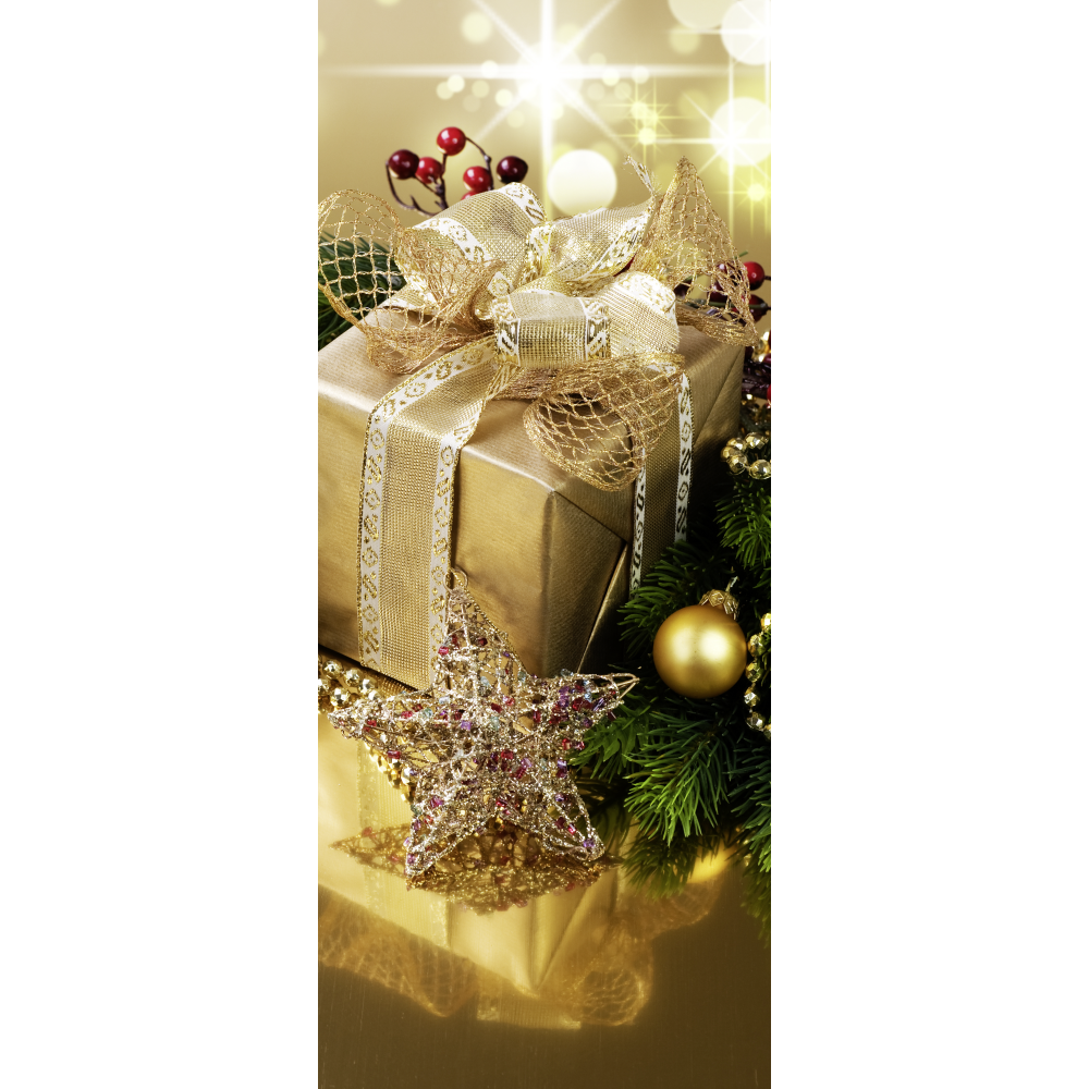 Banner Geschenkpaket + Stern ,75 x 180 cm