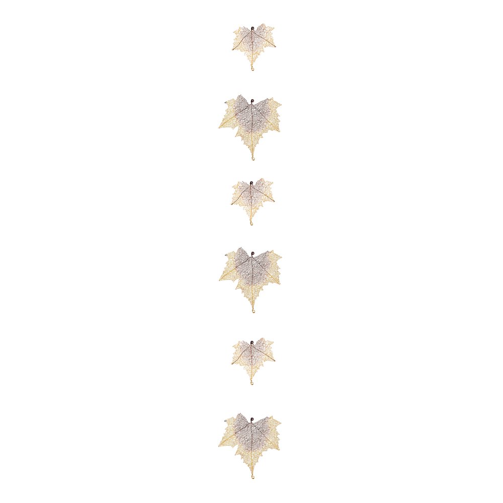 Ahorngirlande Filigran braun-gelb, 168 cm