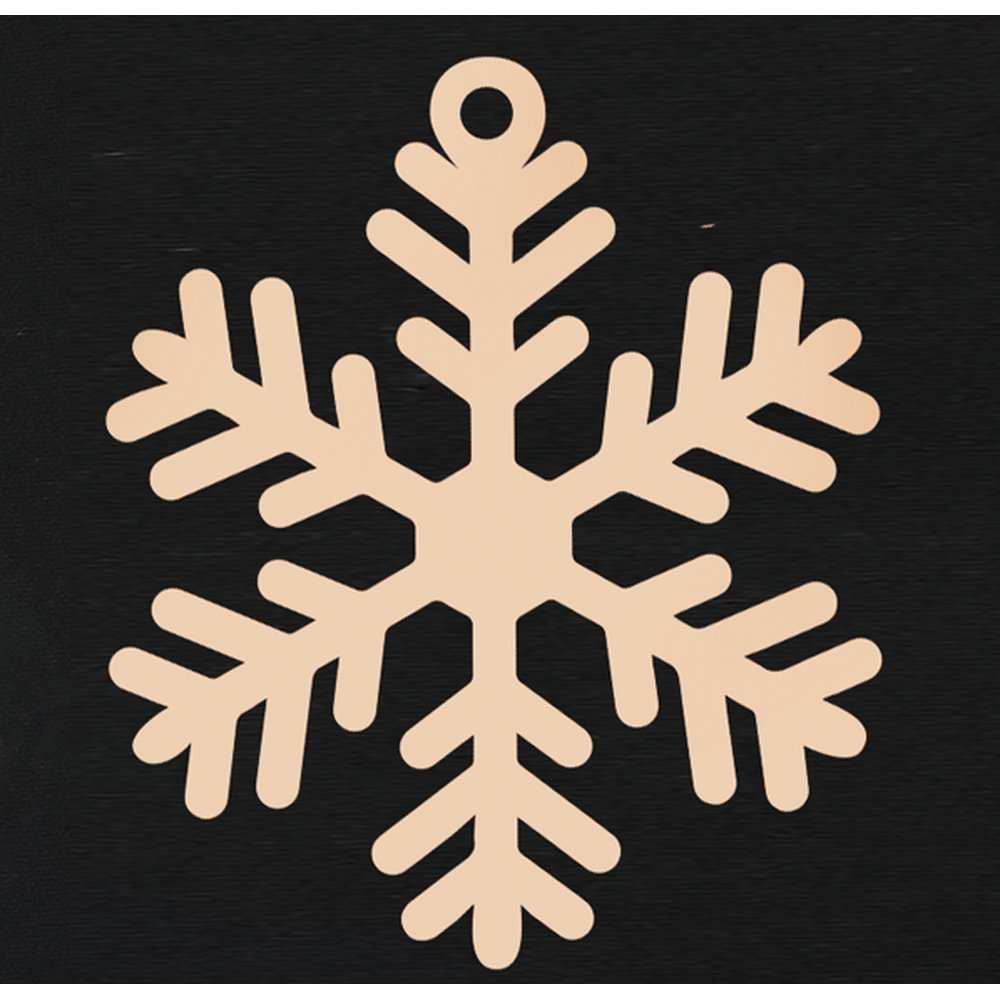 Anhänger Eiskristall Design 1 natur, Ø 9,5 cm