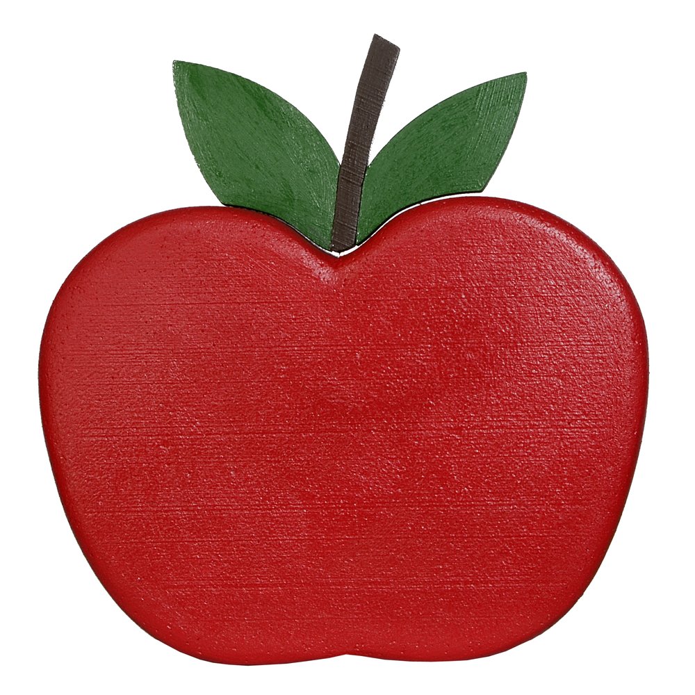 Apfel Grande L rot Dekoobjekt, 40 x 10 x H 40 cm