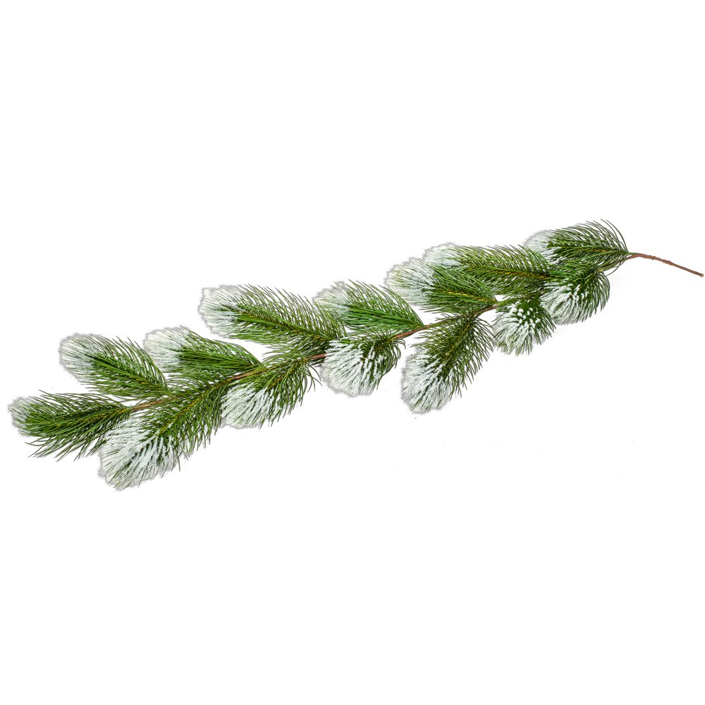 Girlande Kiefer Grande grün-weiß, 40 x 180 cm