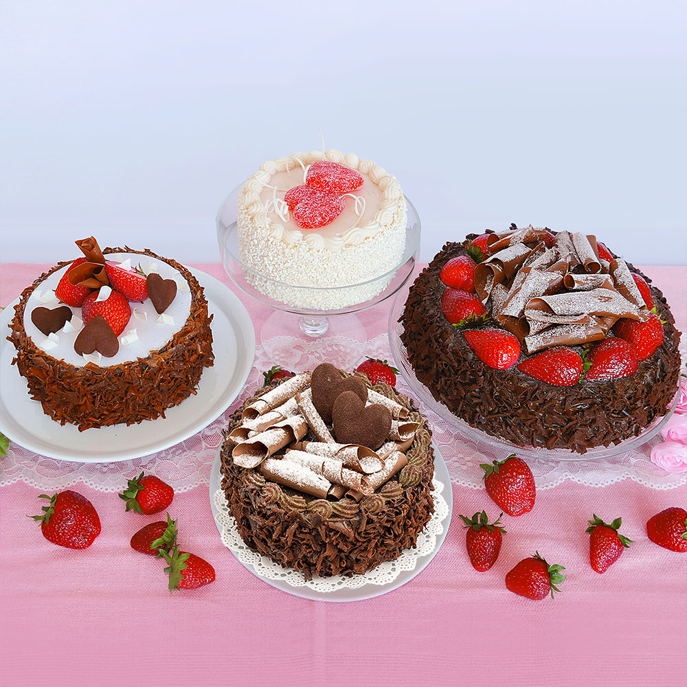 Schokofrüchte Kuchen mit Erdbeeren und Schoko-Splitter, Ø 23 cm