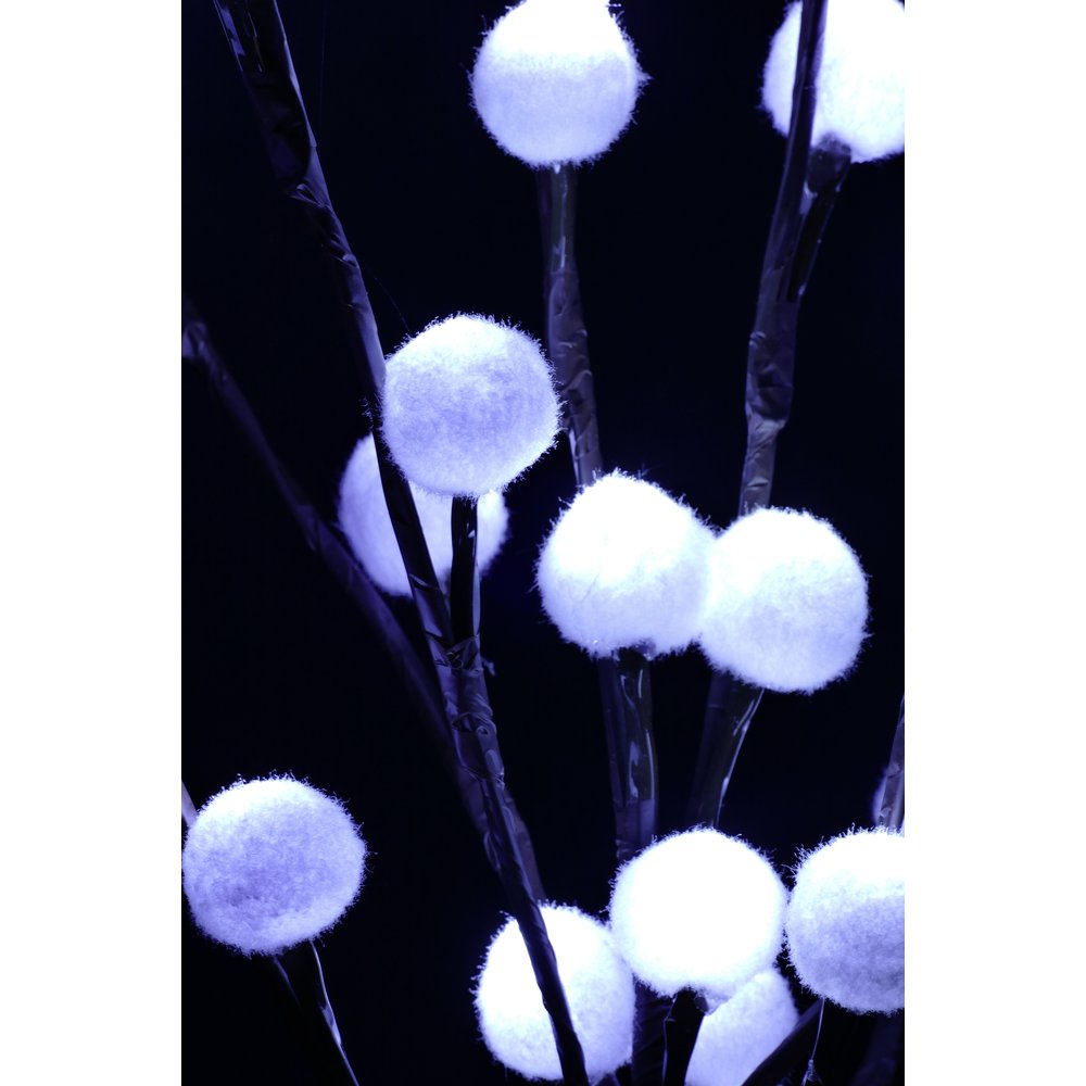 Lichtzweig Baumwolle kalt-weiß 40 LEDs