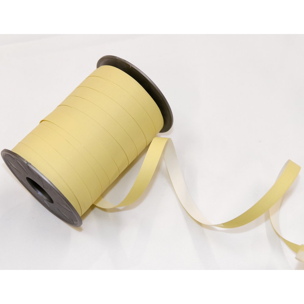 Ringelband Bicolour/zweifarbig creme-weiß, 10 mm x 200 m