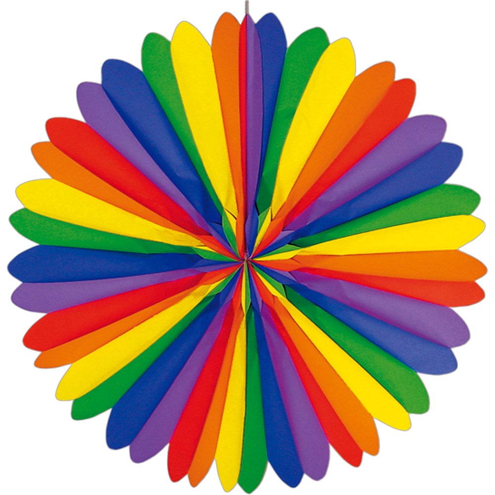 Faltrosette regenbogen Ø 110 cm