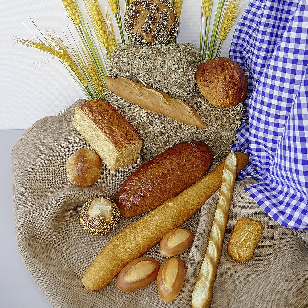 Brot Sesam Attrappe, Ø 17 cm