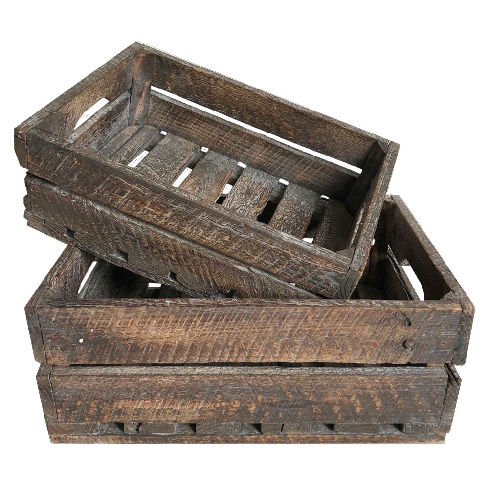 Holzkiste Vintage-Art, 40 x 29 x 16 cm