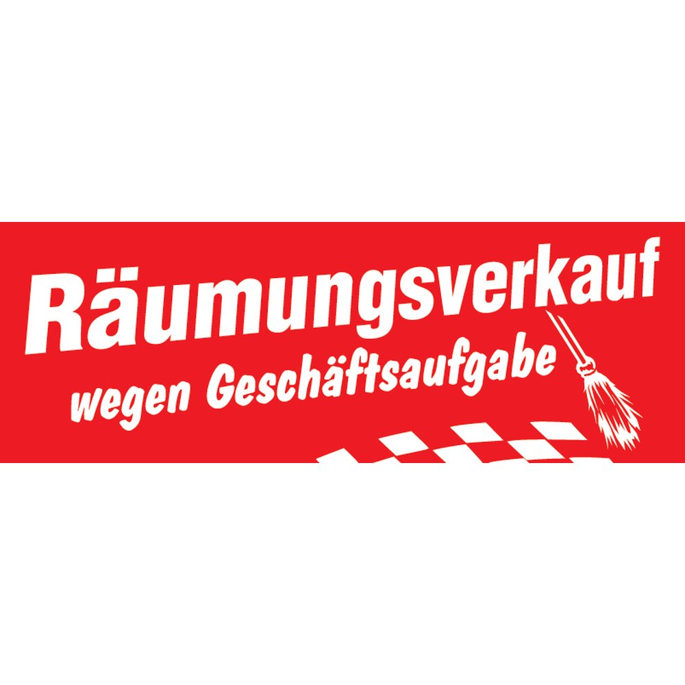 Ankleber Räumung/Aufgabe 68 x 24 cm