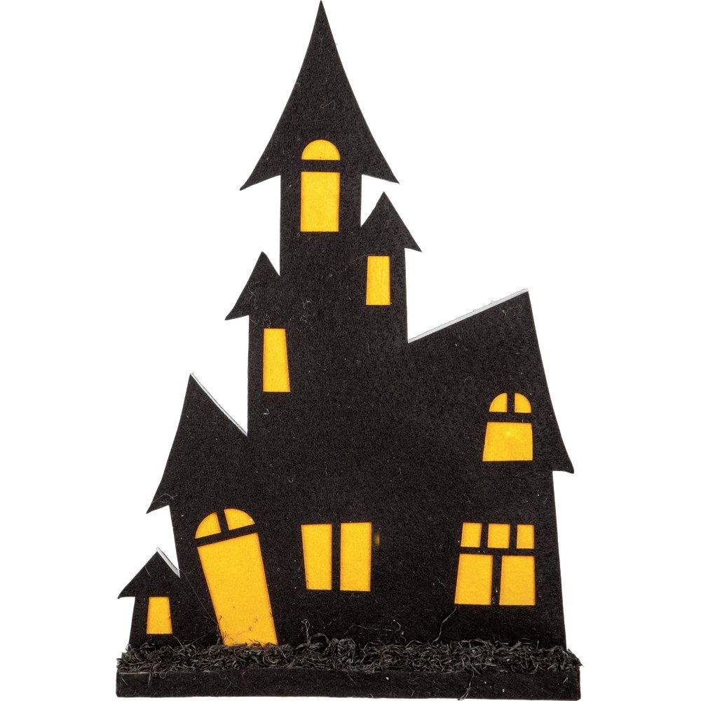 Geisterhaus mit Licht Scream, 34 x 51 cm